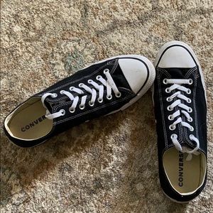 Converse Black Low-Tops